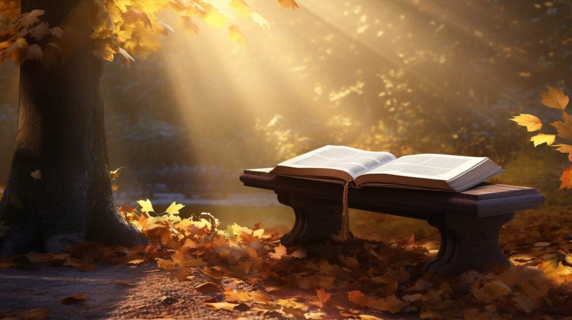 Ławeczka z modlitewnikiem: twoje miejsce spokoju i wzmacniania ducha