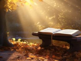 Ławeczka z modlitewnikiem: twoje miejsce spokoju i wzmacniania ducha