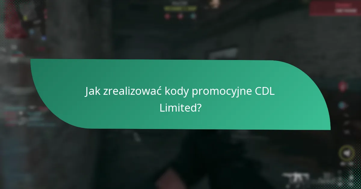 Jakie są daty ważności kodów promocyjnych CDL Limited?