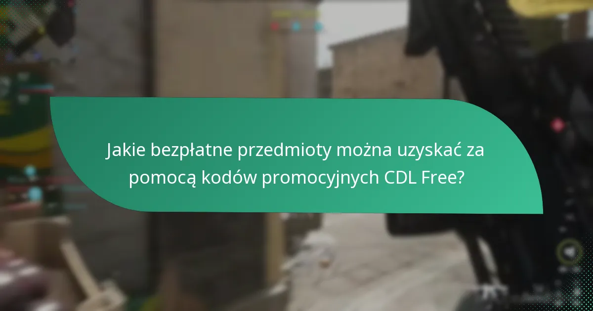 Jakie wydarzenia promocyjne są związane z kodami promocyjnymi CDL Free?