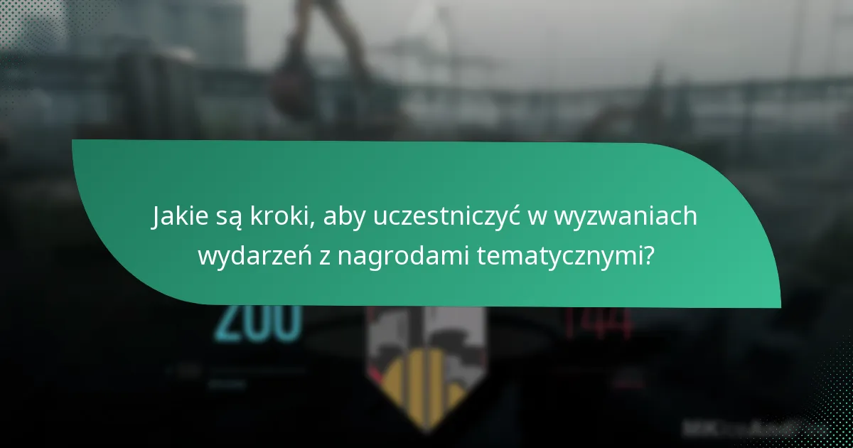Jakie są kroki, aby uczestniczyć w wyzwaniach wydarzeń z nagrodami tematycznymi?